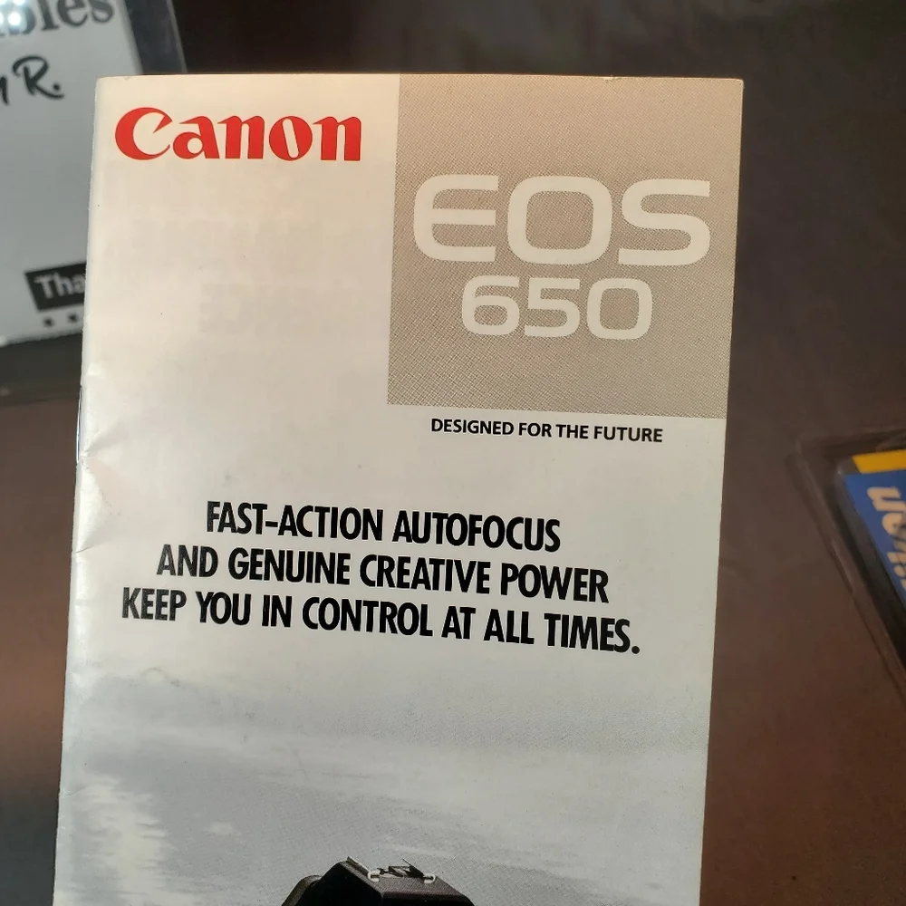 Original Canon EOS 650 Camera Brochure 1987 Edition